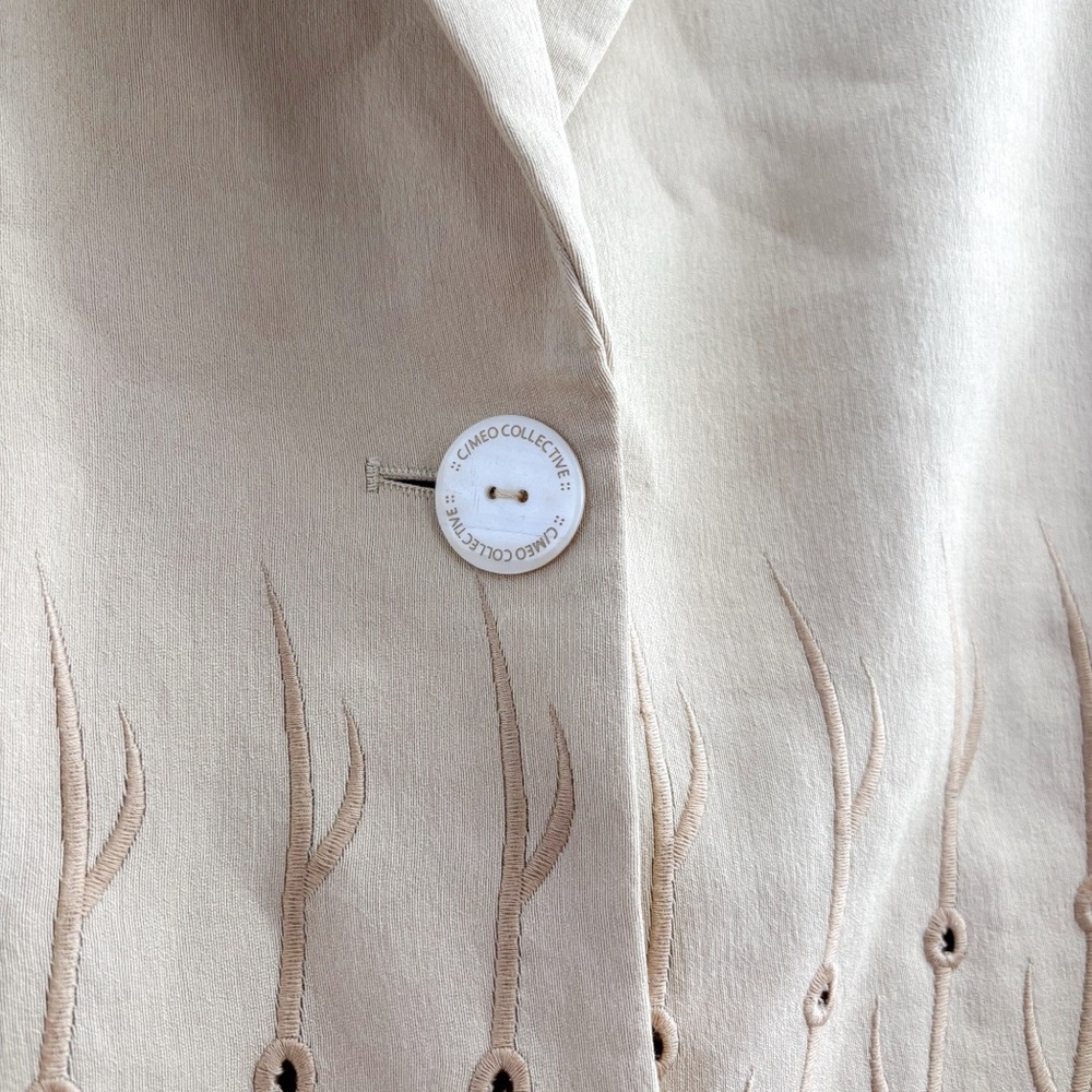 C/MEO Collective Persuasive Blazer Tan Size 6 Medium - Picture 6 of 9